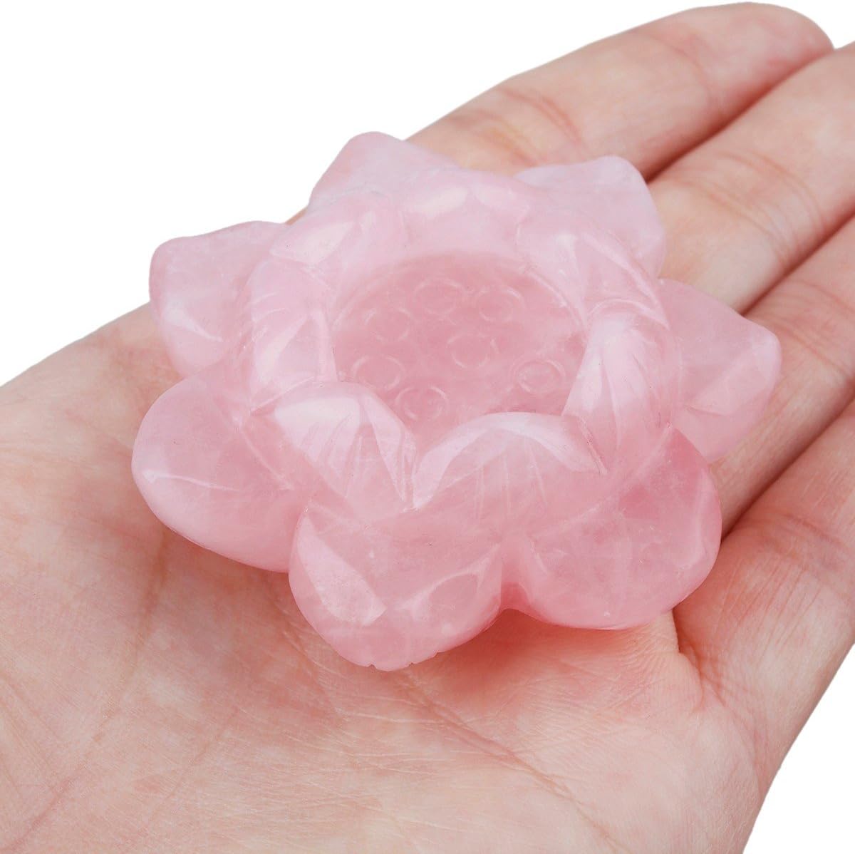 Rose Quartz Candlestick Holder