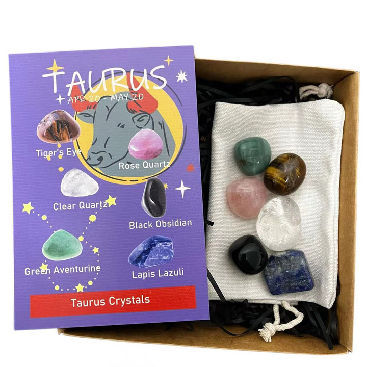 Zodiac Crystal Healing Stones Set