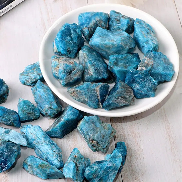 Natural Blue Apatite Crystal Stone