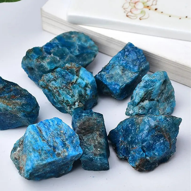 Natural Blue Apatite Crystal Stone