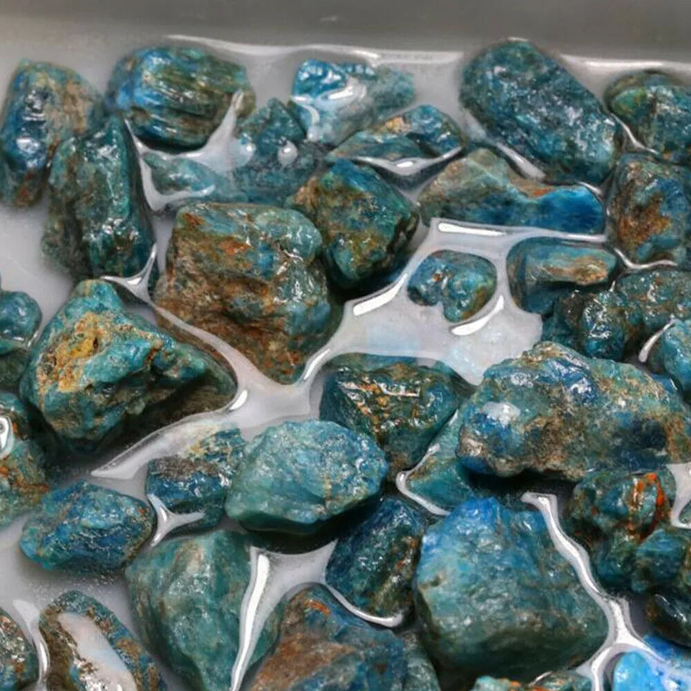 Natural Blue Apatite Crystal Stone