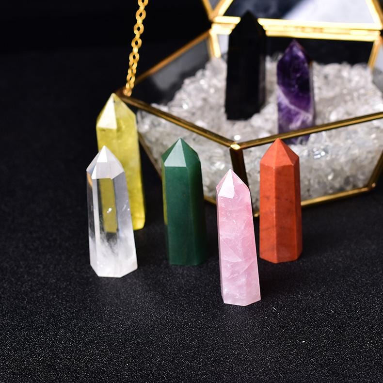 Seven-Chakras Obelisk Set