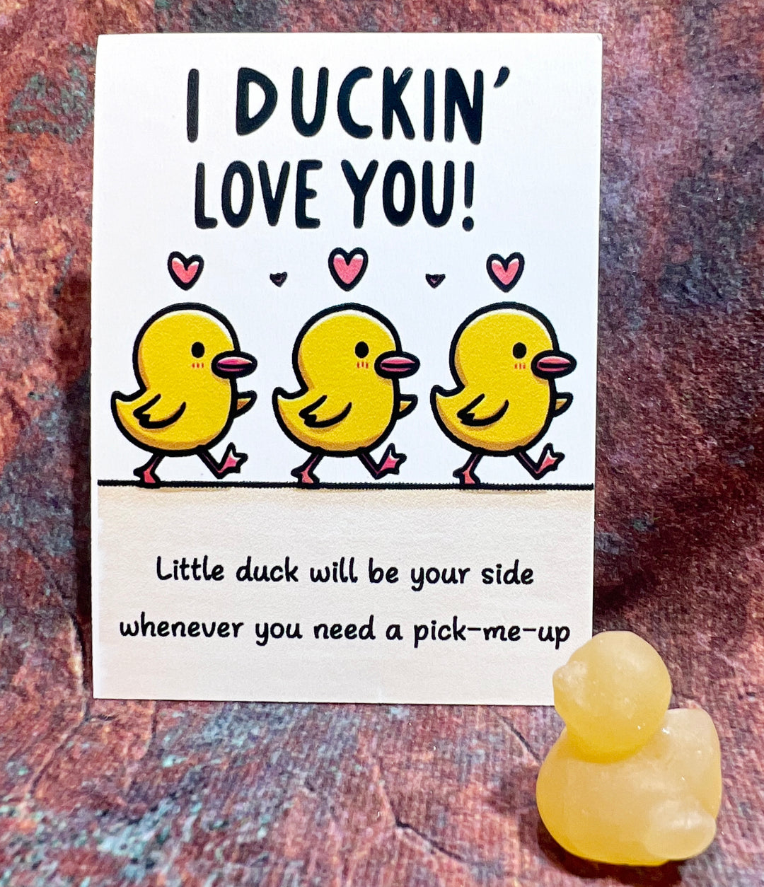 Crystal Quack And Blessing Card