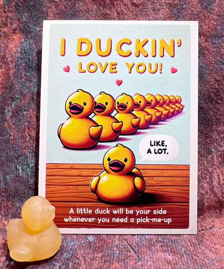 Crystal Quack And Blessing Card