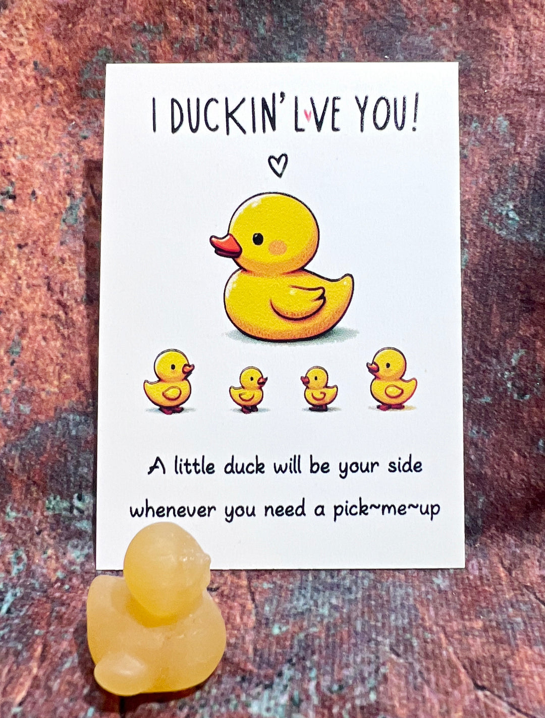 Crystal Quack And Blessing Card