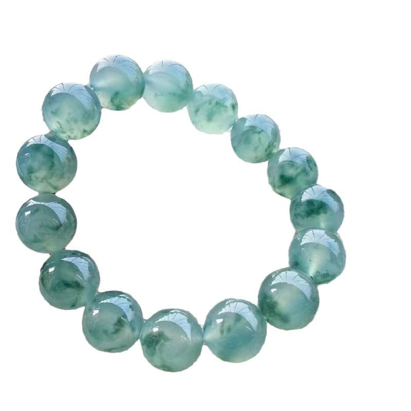 10MM Emerald Bracelet for Unisex