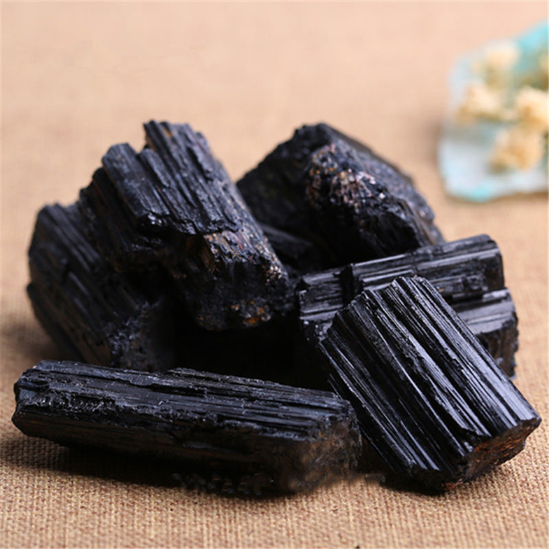 Natural Black Tourmaline Crystals