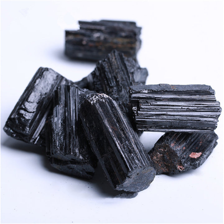 Natural Black Tourmaline Crystals