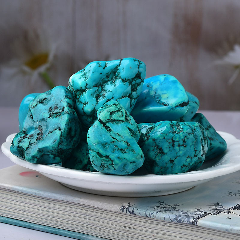 Turquoise Irregular Tumbled Polished Stones