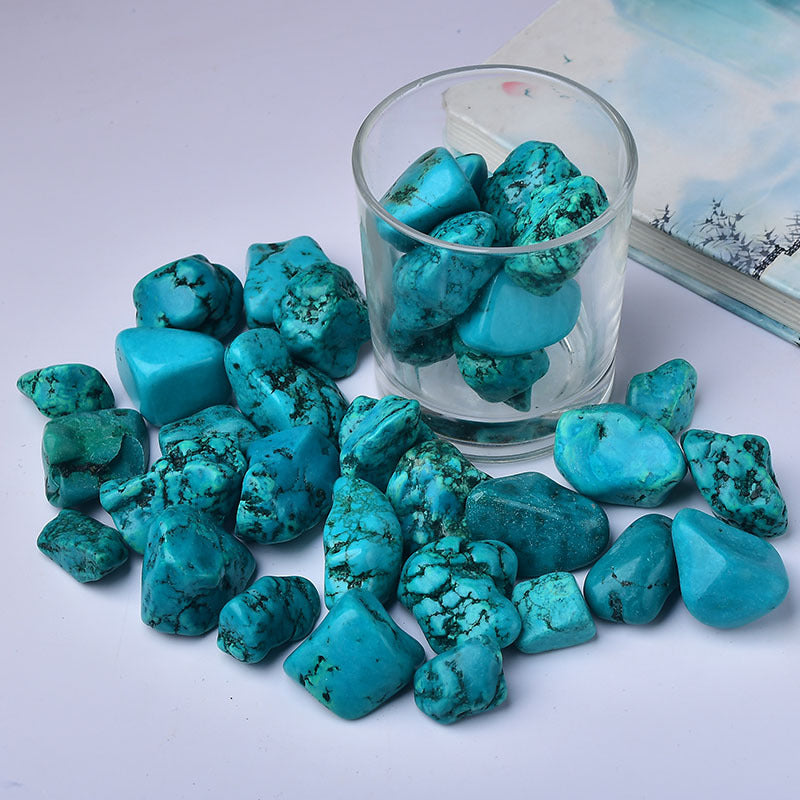 Turquoise Irregular Tumbled Polished Stones