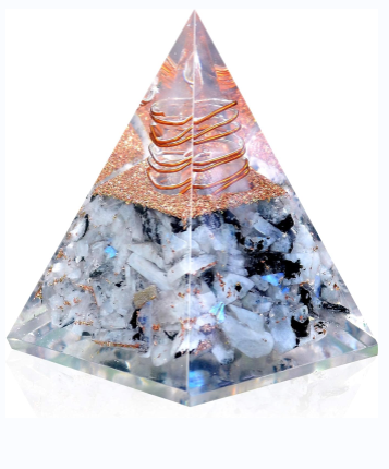 Inspirational Orgonite Pyramid for Positivity