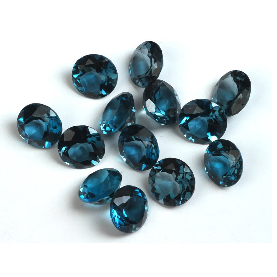 Natural Stone Oval Cut Blue Topaz For Ring Earring Jewelry