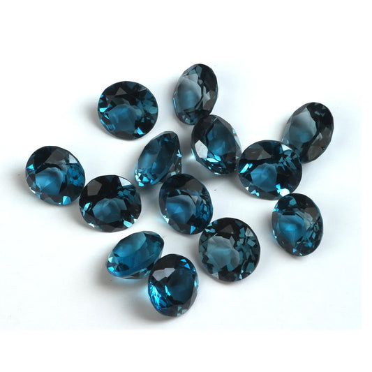 Natural Stone Oval Cut Blue Topaz For Ring Earring Jewelry