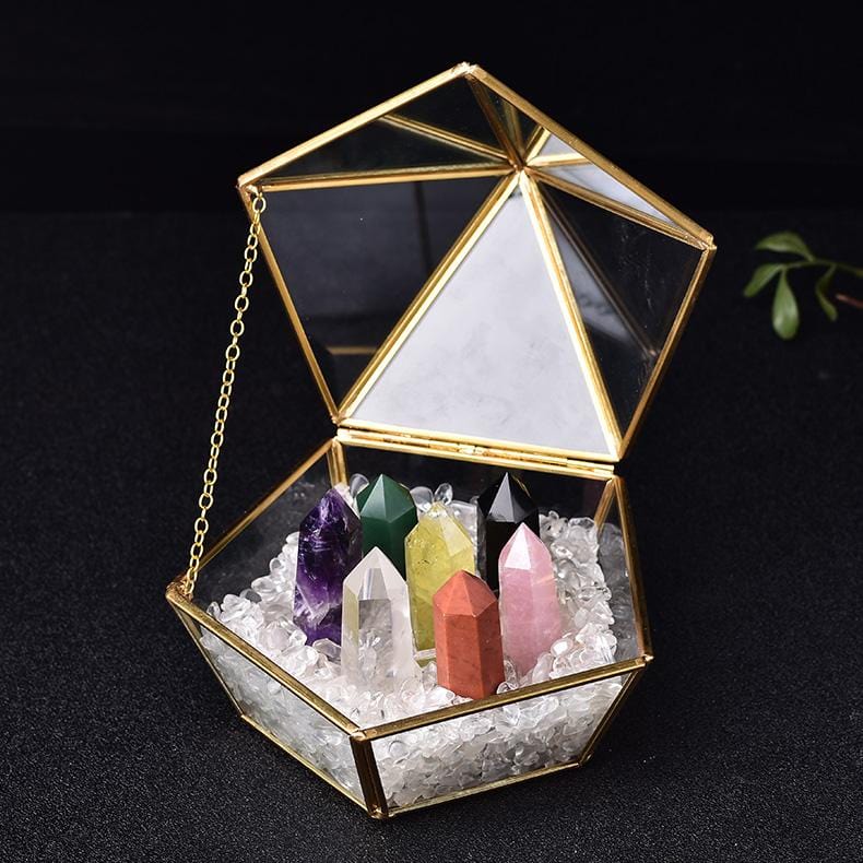 Seven-Chakras Obelisk Set