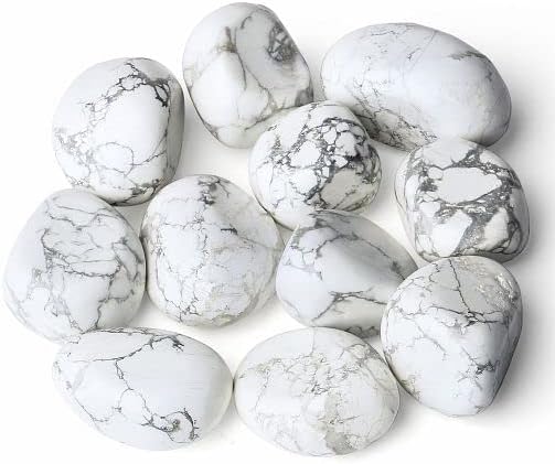 Howlite Tumbled Polished Natural Crystals Stones