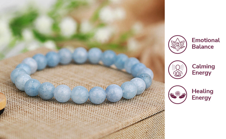 Handcrafted Natural Aquamarine Bracelet