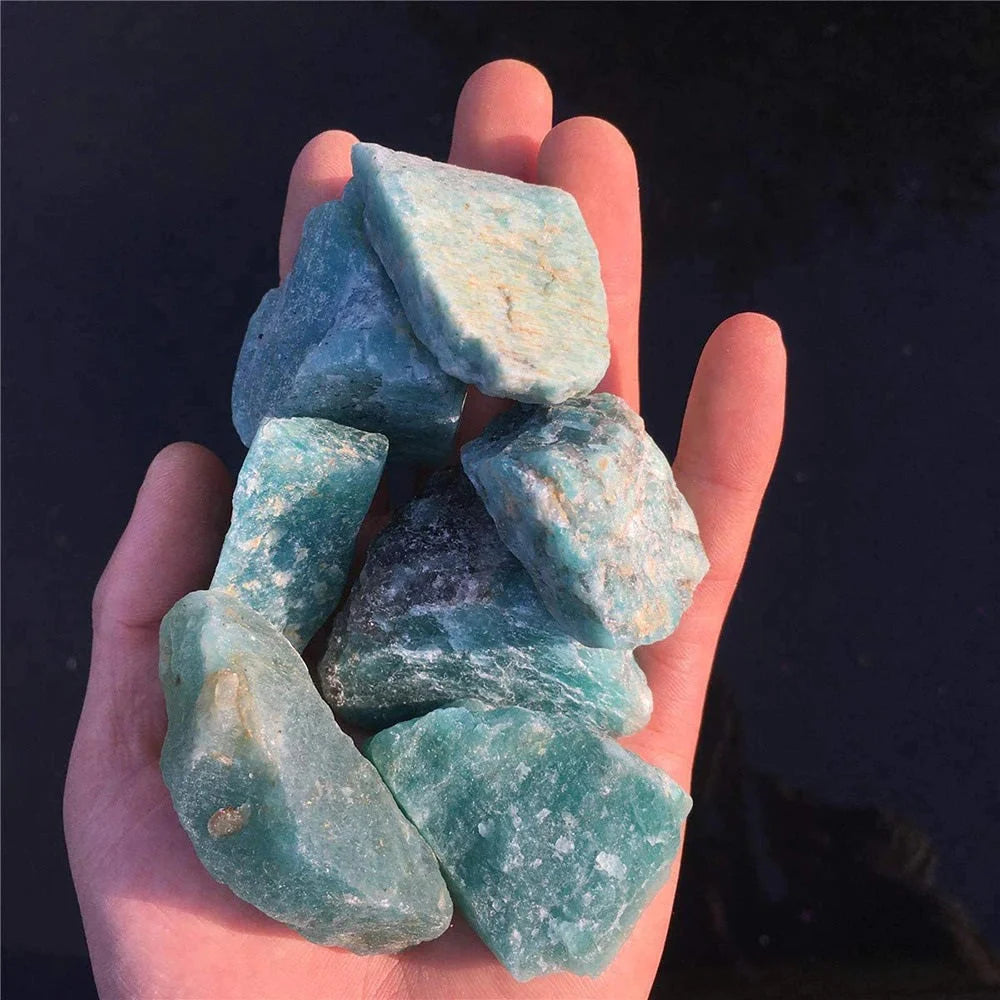 Raw Natural Amazonite Stones 100g