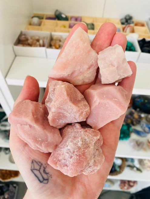 Pink Opal Raw Crystals and Healing Stones