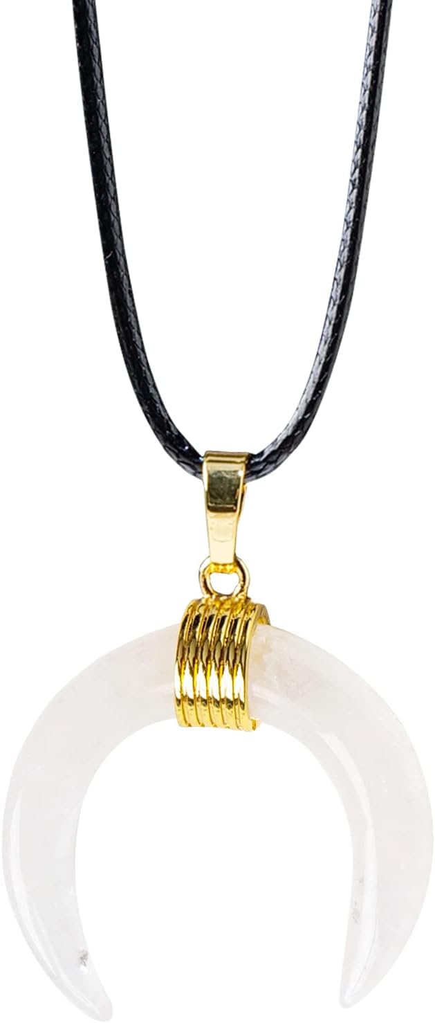 Moon Crescent Ox Horn Necklace