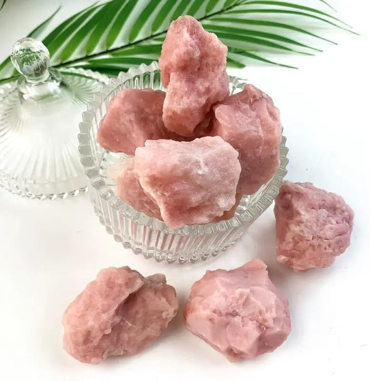 Pink Opal Raw Crystals and Healing Stones