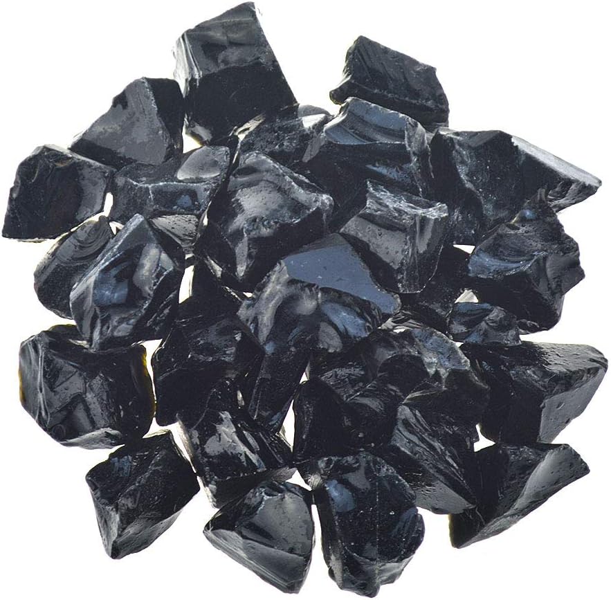 Raw Black Obsidian Stones