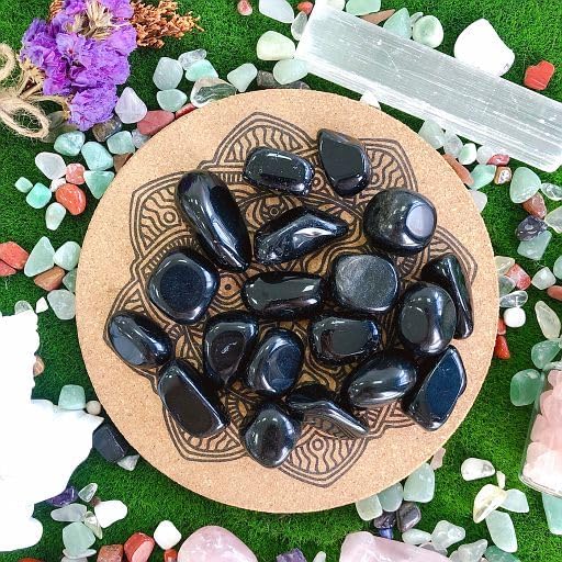 Black Obsidian Tumbled Polished Natural Crystals