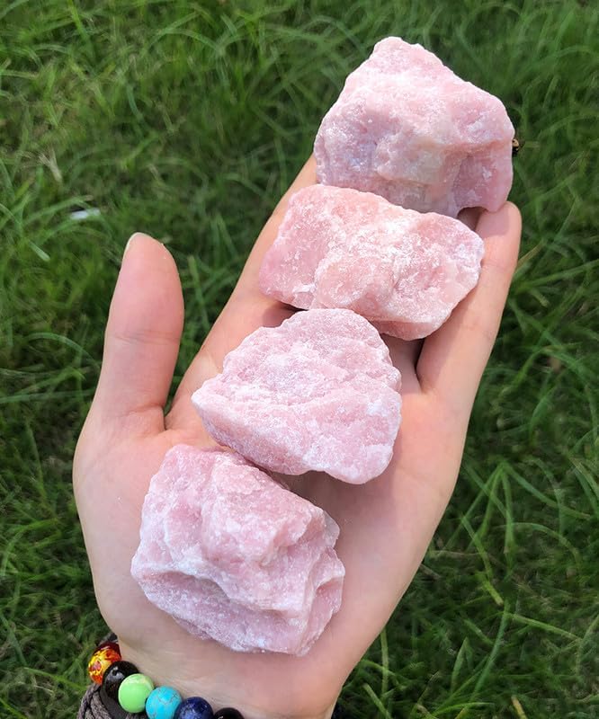 Pink Opal Raw Crystals and Healing Stones