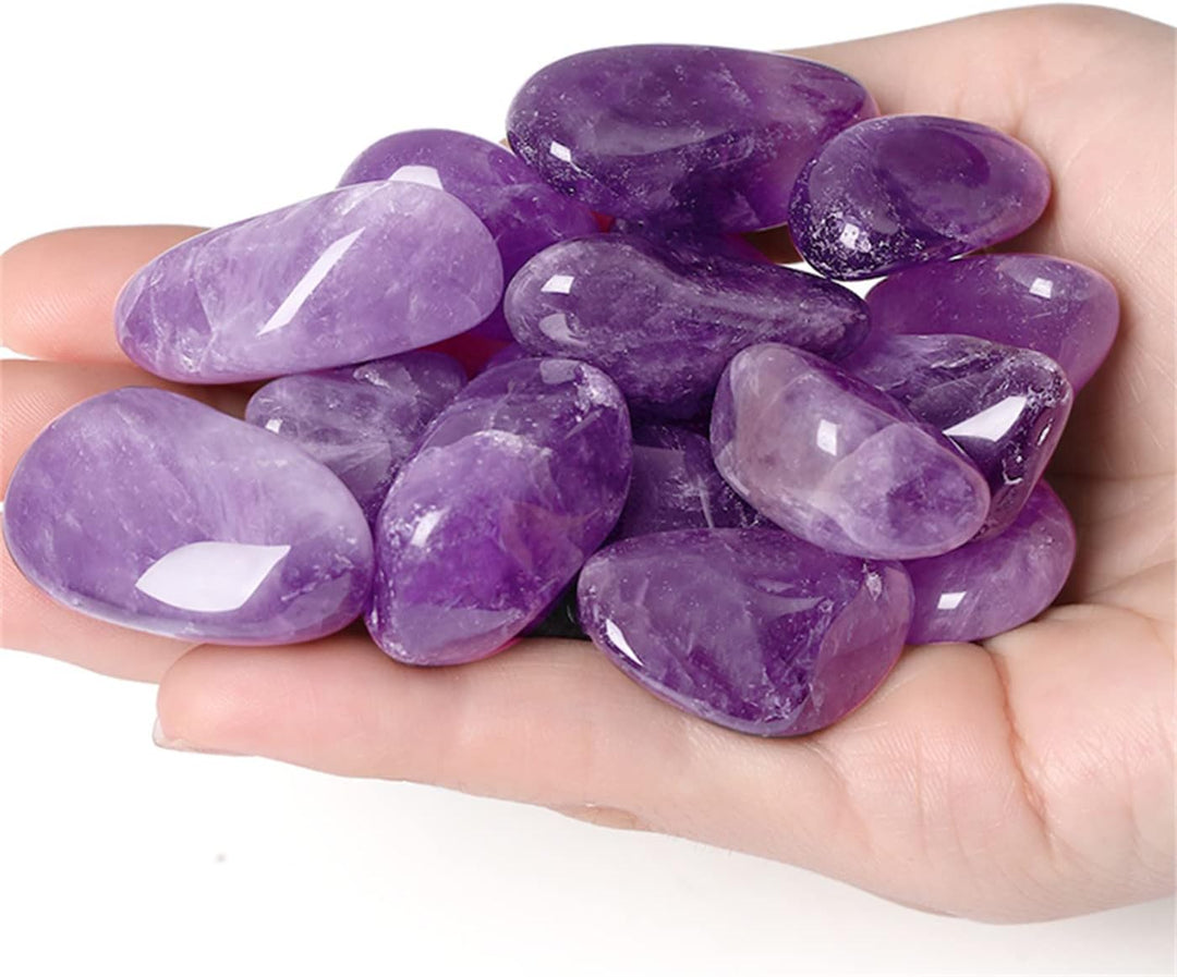 Natural Amethyst Tumbled Polished Healing Stones