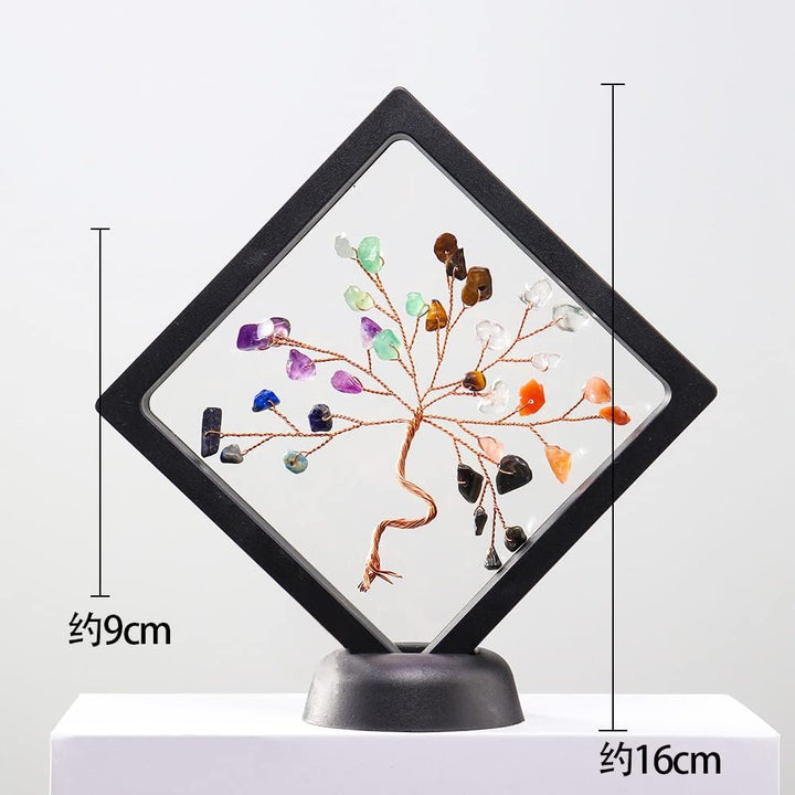 Natural 7 Chakra Crystal Tree of Life Photo Frame