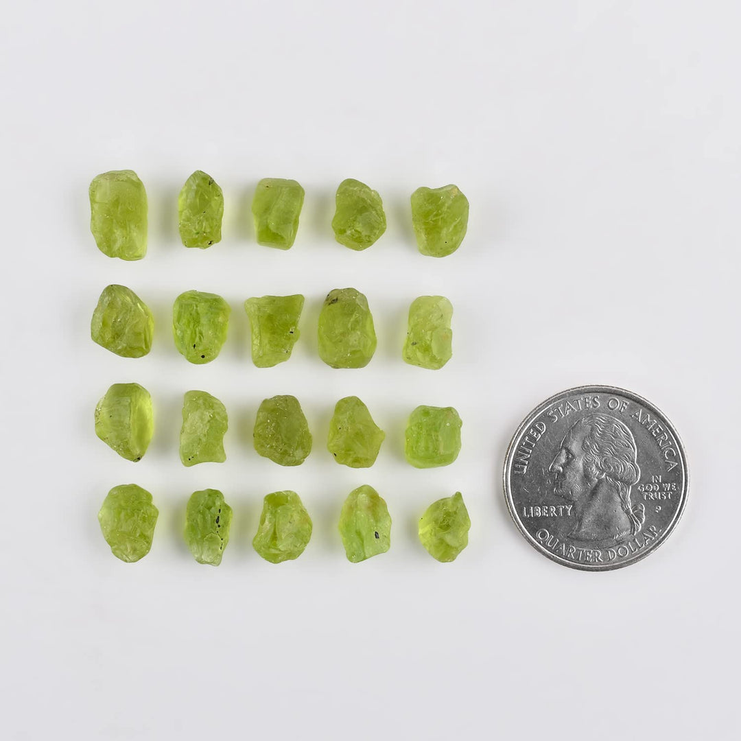 Natural Raw Peridot Crystal Gemstone