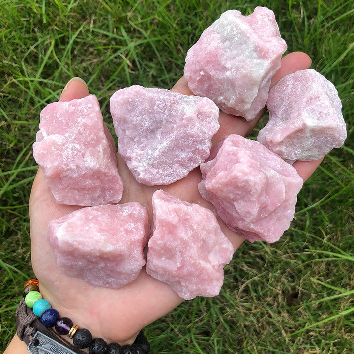 Pink Opal Raw Crystals and Healing Stones