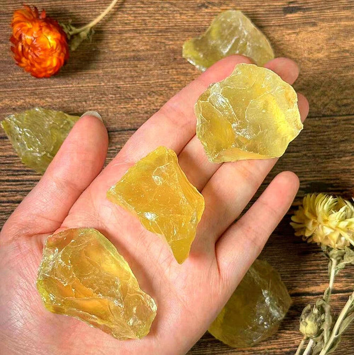 Raw Citrine Crystal Stone Rough Gemstones