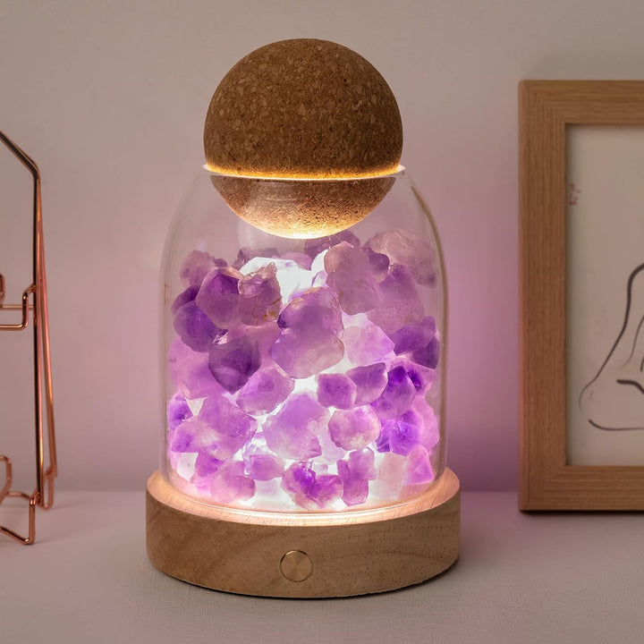 Amethyst Bud Night Lamp Aroma Stone Diffuser