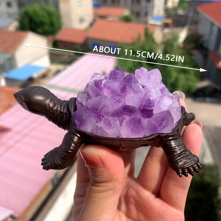 Natural Amethyst Turtle 4.52"