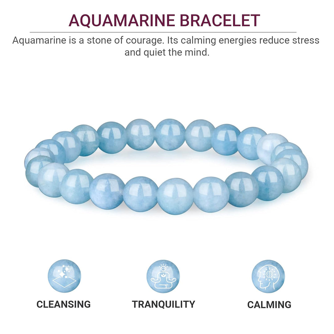 Handcrafted Natural Aquamarine Bracelet