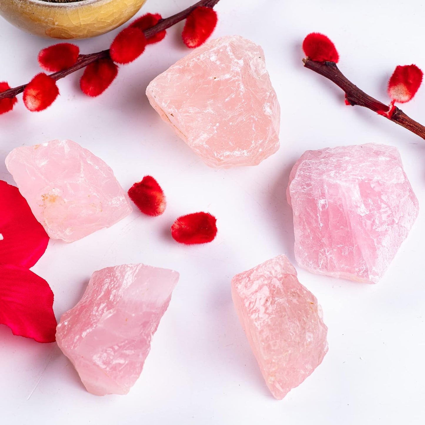 Rose Quartz Rough Stones