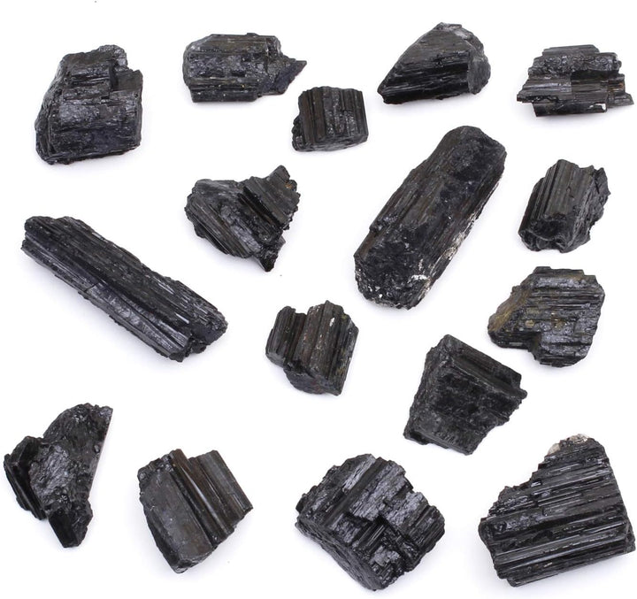 Natural Black Tourmaline Crystals