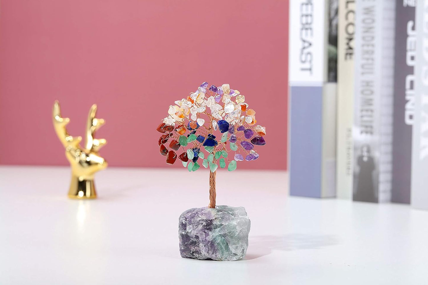 Natural 7 Chakra Crystal Tree