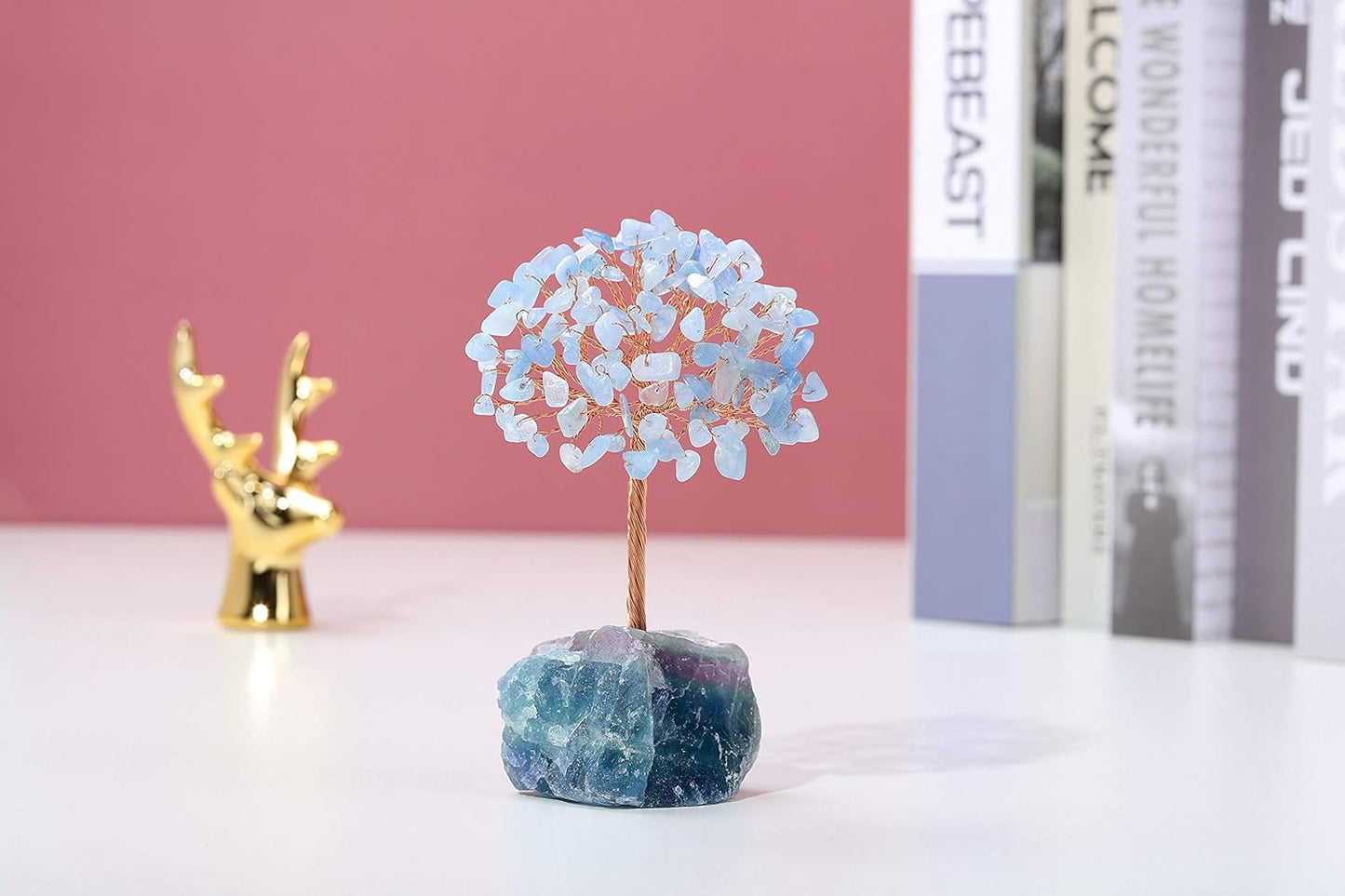 Natural Aquamarine Crystal Tree