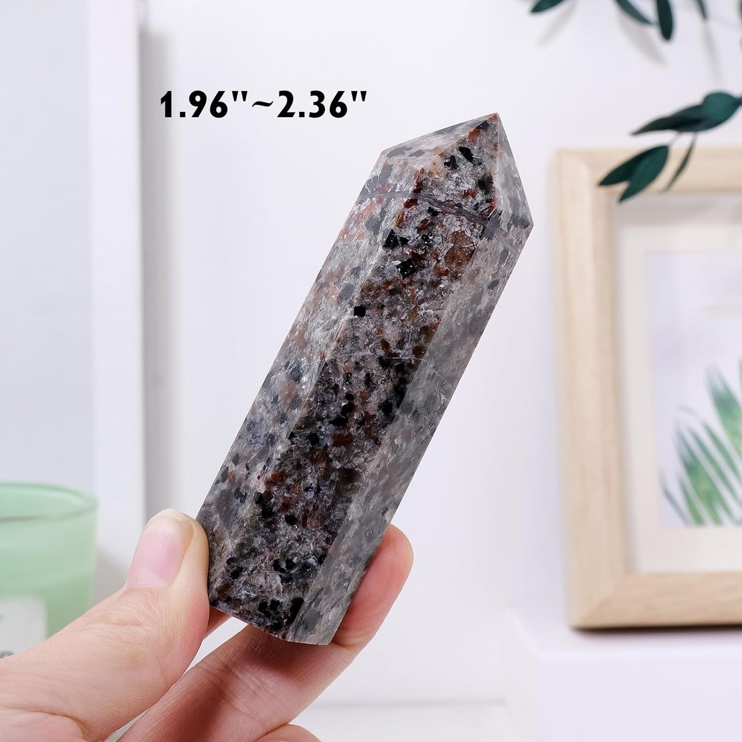 Natural Crystal Flame Yooperlite Stone Tower