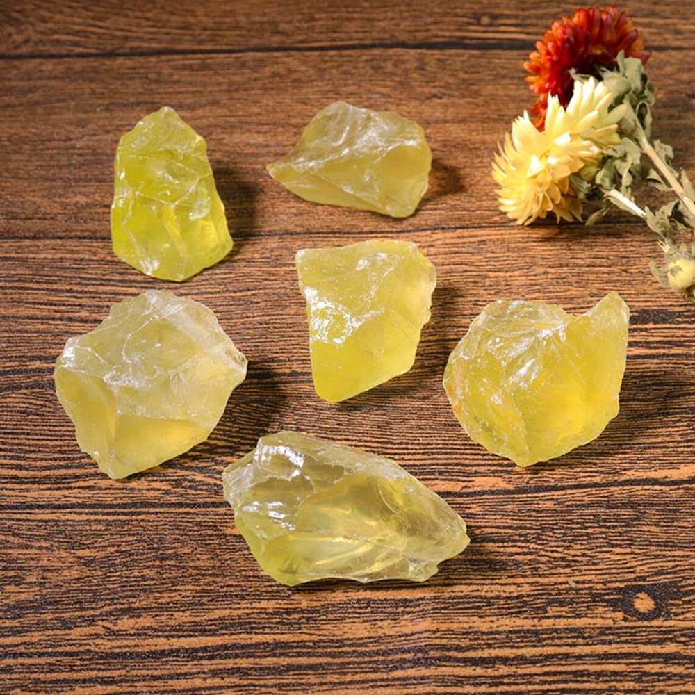 Raw Citrine Crystal Stone Rough Gemstones