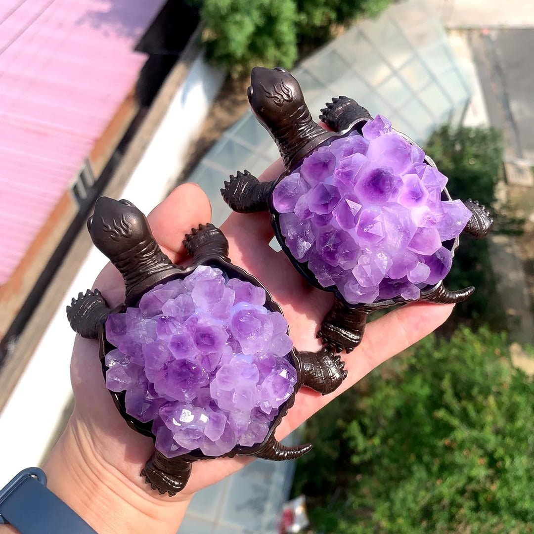 Natural Amethyst Turtle 4.52"