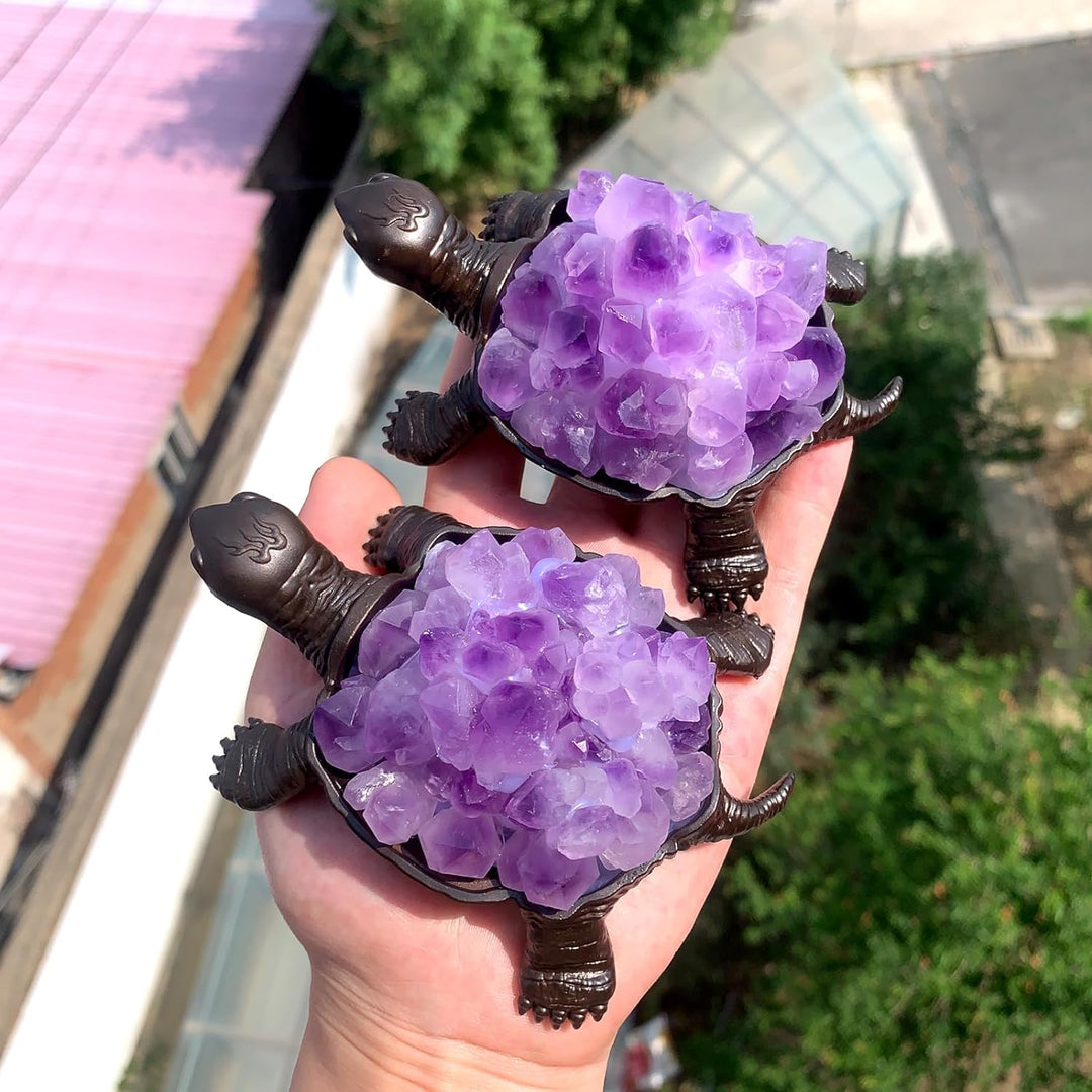 Natural Amethyst Turtle 4.52"