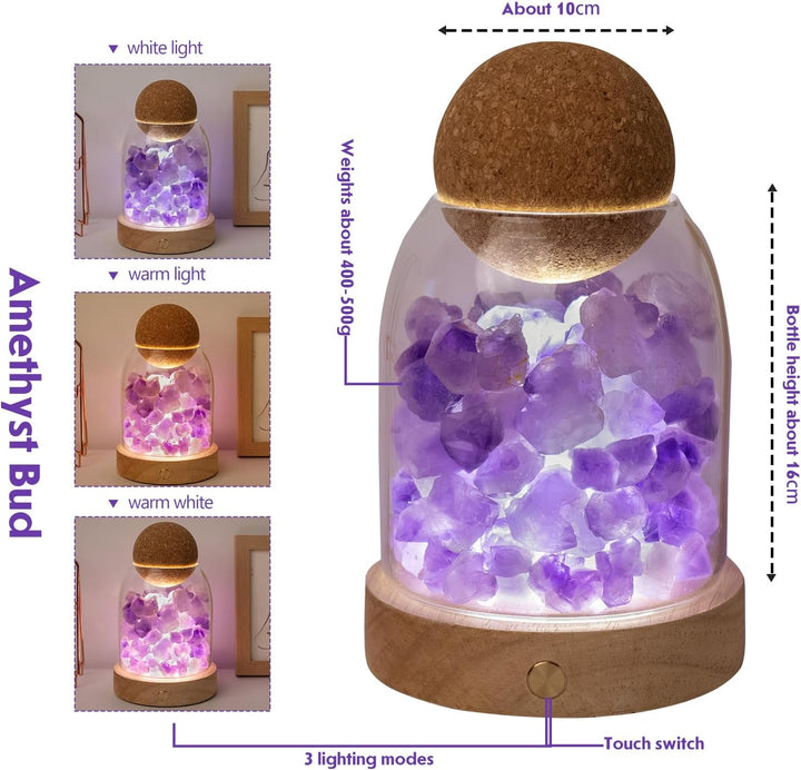 Amethyst Bud Night Lamp Aroma Stone Diffuser