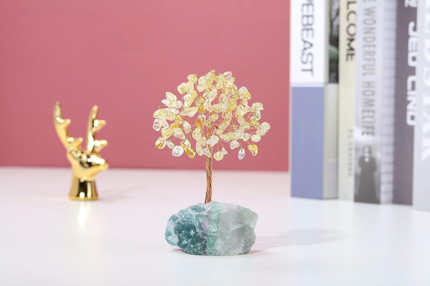 Natural Citrine Bonsai Money Tree