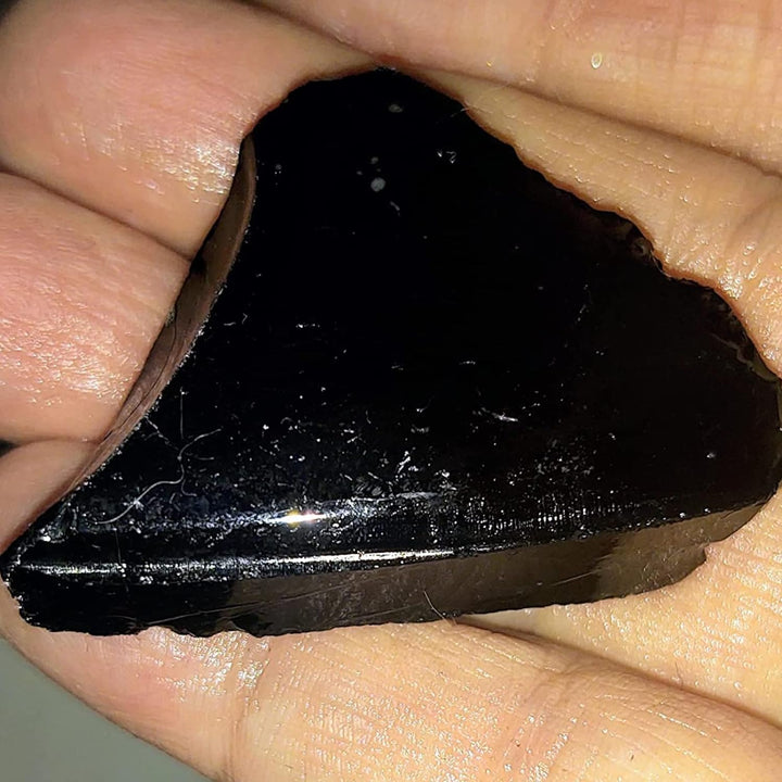 Raw Black Obsidian Stones