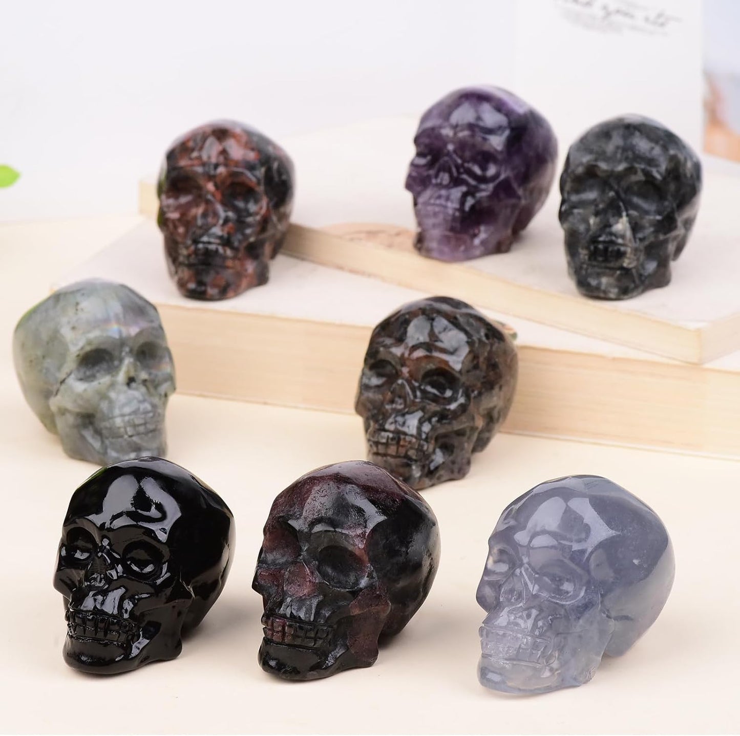 2 Inch Crystal Skulls Decor