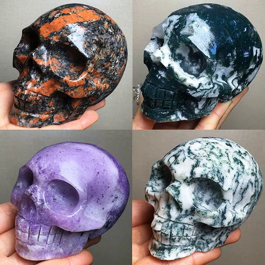 4 Inch Natural Crystal Skull