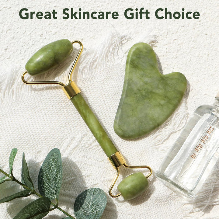 Gua Sha Facial Tools & Jade Roller Set