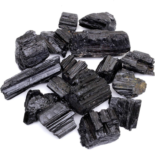 Natural Black Tourmaline Crystals